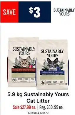 Ren’s Pets Depot Sustainably Yours Cat Litter offer