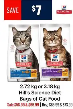 Ren’s Pets Depot Hill's Science Diet Bags of Cat Food offer