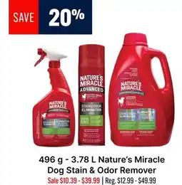 Ren’s Pets Depot Nature's Miracle Dog Stain & Odor Remover offer