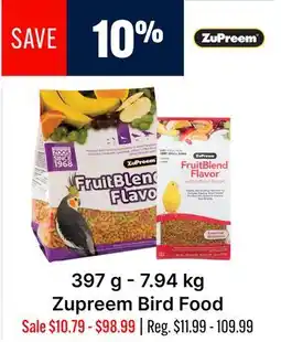 Ren’s Pets Depot Zupreem Bird Food offer