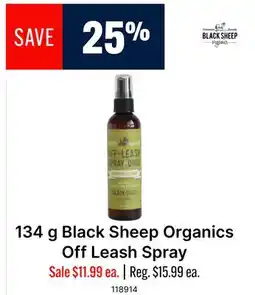 Ren’s Pets Depot Black Sheep Organics Off Leash Spray offer