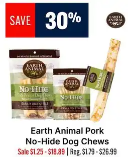 Ren’s Pets Depot Earth Animal Pork No-Hide Dog Chews offer