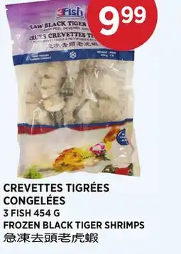 Kim Phat 3 FISH FROZEN BLACK TIGER SHRIMPS offer