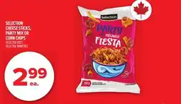 Metro SELECTION CHEESE STICKS, PARTY MIX OR CORN CHIPS offer