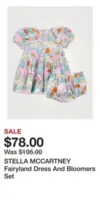 Holt Renfrew STELLA MCCARTNEY Fairyland Dress And Bloomers Set offer
