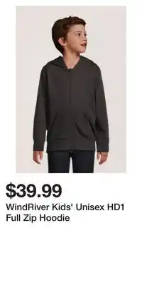 Mark's WindRiver Kids' Unisex HD1 Full Zip Hoodie offer