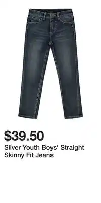 Mark's Silver Youth Boys' Straight Skinny Fit Jeans offer