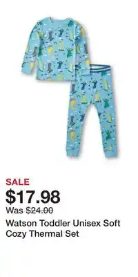Mark's Watson Toddler Unisex Soft Cozy Thermal Set offer