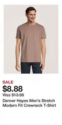 Mark's Denver Hayes Men's Stretch Modern Fit Crewneck T-Shirt offer