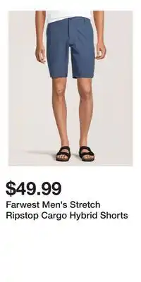 Mark's Farwest Men's Stretch Ripstop Cargo Hybrid Shorts offer