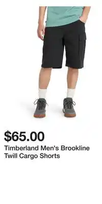 Mark's Timberland Men's Brookline Twill Cargo Shorts offer