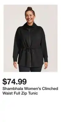 Mark's Shambhala Women's Clinched Waist Full Zip Tunic offer