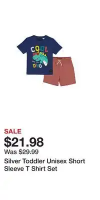 Mark's Silver Toddler Unisex Short Sleeve T Shirt Set offer