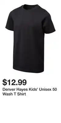Mark's Denver Hayes Kids' Unisex 50 Wash T Shirt offer