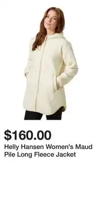 Mark's Helly Hansen Women's Maud Pile Long Fleece Jacket offer
