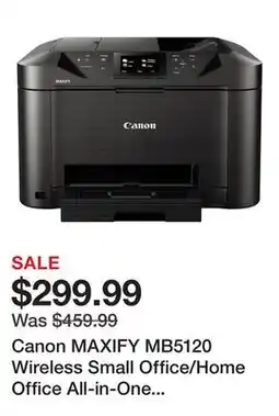 TSC Stores Canon MAXIFY MB5120 Wireless Small Office/Home Office All-in-One Inkjet Printer offer