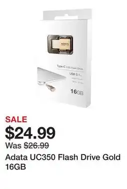 TSC Stores Adata UC350 Flash Drive Gold 16GB offer