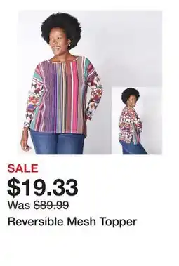 TSC Stores Reversible Mesh Topper offer