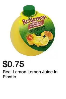 Dollarama Real Lemon Lemon Juice In Plastic offer