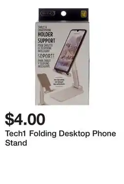Dollarama Tech1 Folding Desktop Phone Stand offer