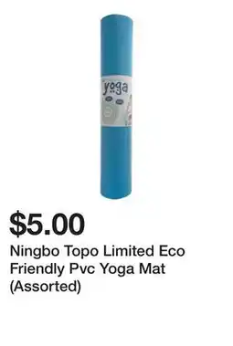Dollarama Ningbo Topo Limited Eco Friendly Pvc Yoga Mat (Assorted) offer