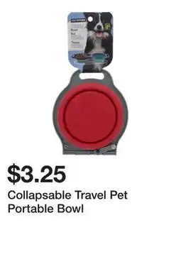 Dollarama Collapsable Travel Pet Portable Bowl offer