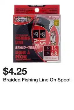 Dollarama Braided Fishing Line On Spool offer