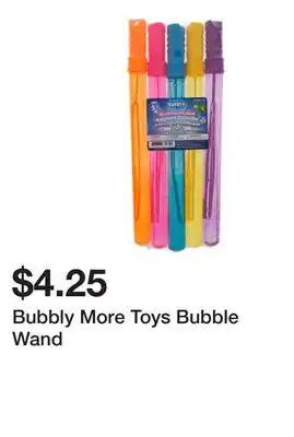 Dollarama Bubbly More Toys Bubble Wand offer