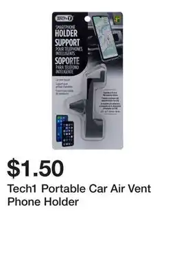 Dollarama Tech1 Portable Car Air Vent Phone Holder offer