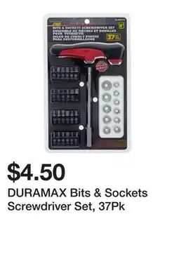 Dollarama DURAMAX Bits & Sockets Screwdriver Set, 37Pk offer