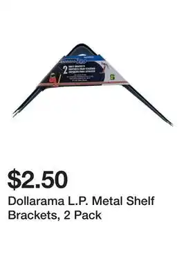 Dollarama Dollarama L.P. Metal Shelf Brackets, 2 Pack offer