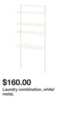 IKEA Laundry combination, white/metal offer