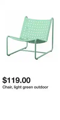 IKEA Chair, light green outdoor offer