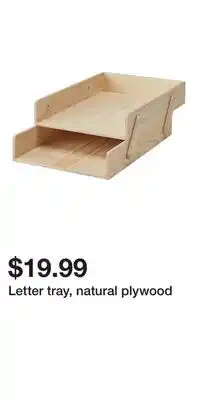 IKEA Letter tray, natural plywood offer