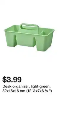 IKEA Desk organizer, light green, 32x18x16 cm (12 ½x7x6 ¼ ) offer