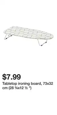 IKEA Tabletop ironing board, 73x32 cm (28 ¾x12 ½ ) offer