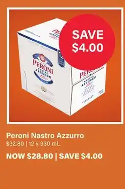 LCBO Peroni Nastro Azzurro offer