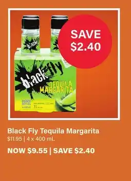LCBO Black Fly Tequila Margarita offer