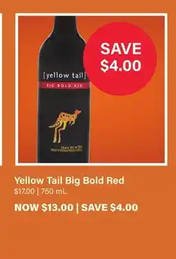 LCBO Yellow Tail Big Bold Red offer