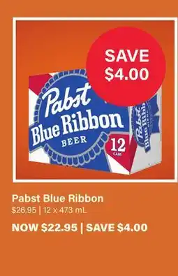 LCBO Pabst Blue Ribbon offer