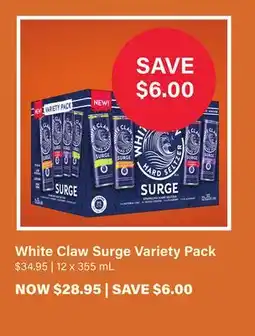 LCBO White Claw Surge Variety Pack offer