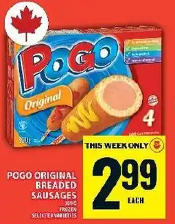 Food Basics Pogo original breaded sausages offer