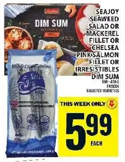 Food Basics Seajoy seaweed salad or mackerel fillet offer