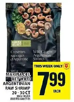 Food Basics Marina del rey wild argentinian raw shrimp offer