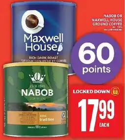 Food Basics Nabob or maxwell house ground coffee offer