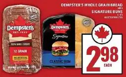 Food Basics Dempster's whole grain bread or signature buns offer