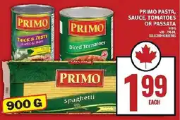 Food Basics Primo pasta, sauce, tomatoes or passata offer
