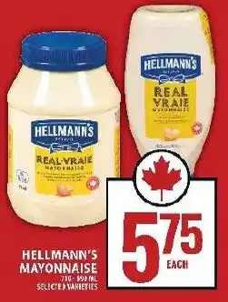 Food Basics Hellmann's mayonnaise offer