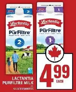 Food Basics Lactantia purfiltre milk offer