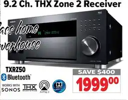 2001 Audio Video TXRZ50 9.2 Ch. THX Zone 2 Receiver offer